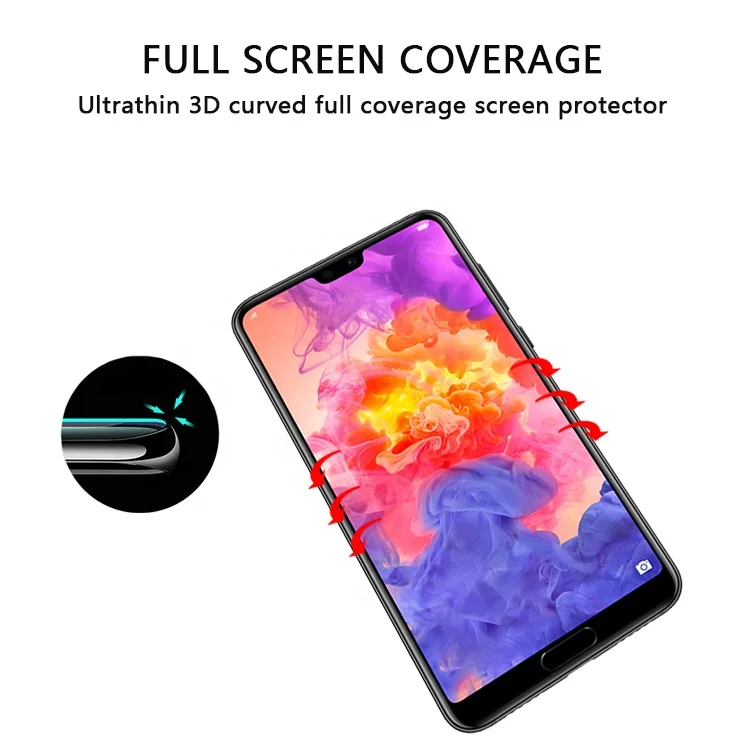 20D Curved Full Cover Screen Protector Soft TPU Protective Film For Huawei P20 Pro