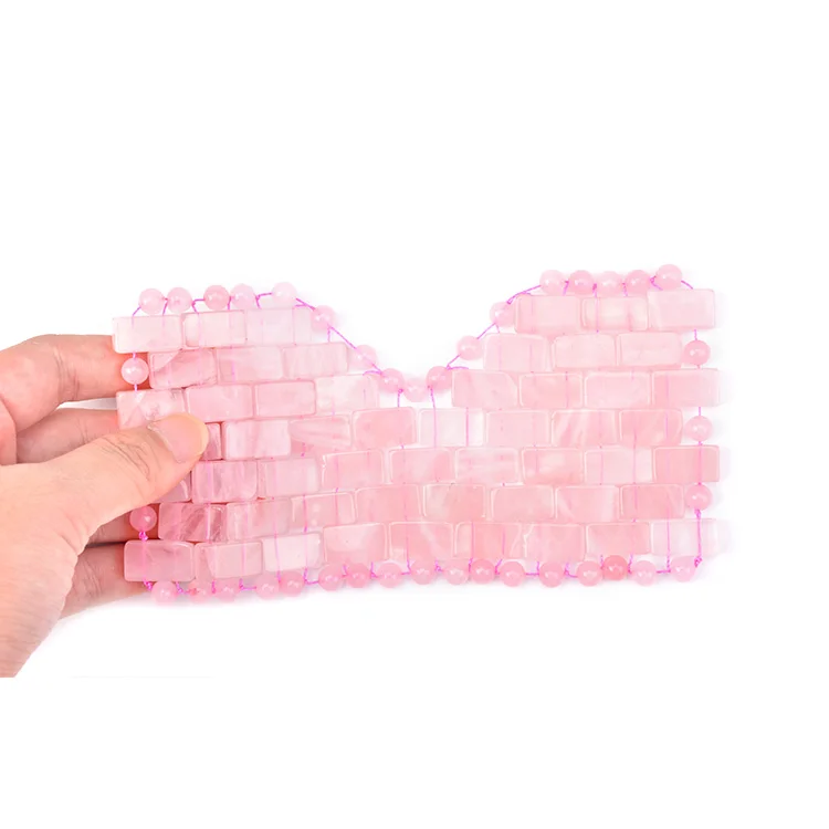 Розовая кристаллическая индивидуальная маска для красоты кожи