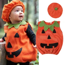 Halloween Pumpkin Costume  Kids Cosplay Party Fancy Clothes Outfits