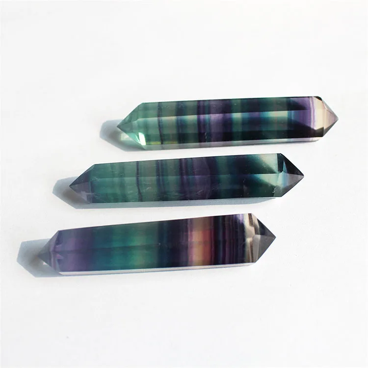 Crystal Image Product Type Point Crystal Material Point Rainbow Fluorite Double Terminated Crystal Point