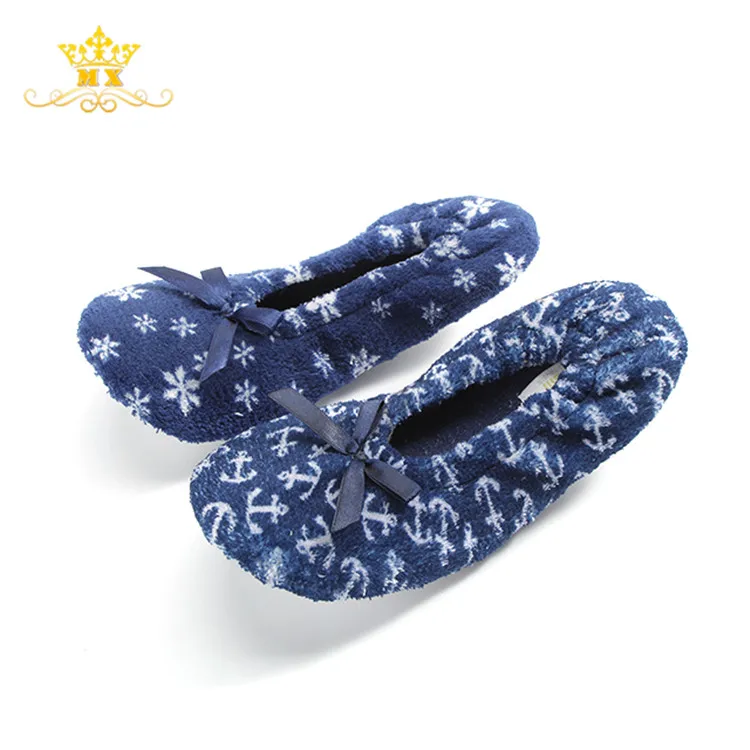 Foldable women ballet and after party dance Sippers TPR sole ballerina