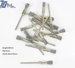 Pen Shape Stainless Steel/Brass Wire Jewelry Bolishing Brush with 2.35 mm Shank