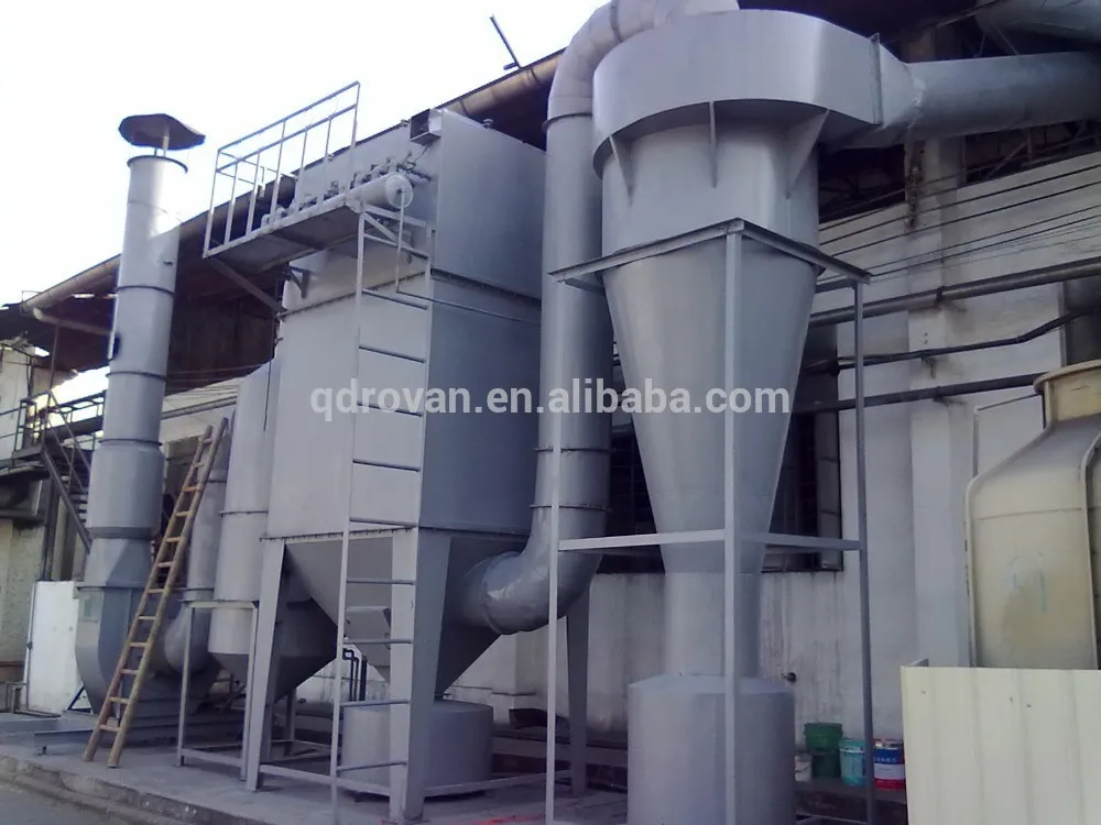 High quality Rovan industrial cyclone dust collector / high efficiency cyclone dust separator
