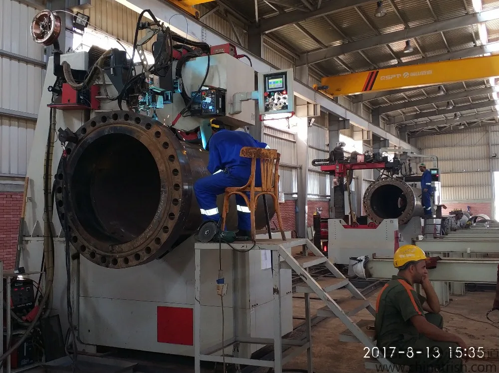 Автоматический сварочный центр для производства труб (патрон + ротатор)