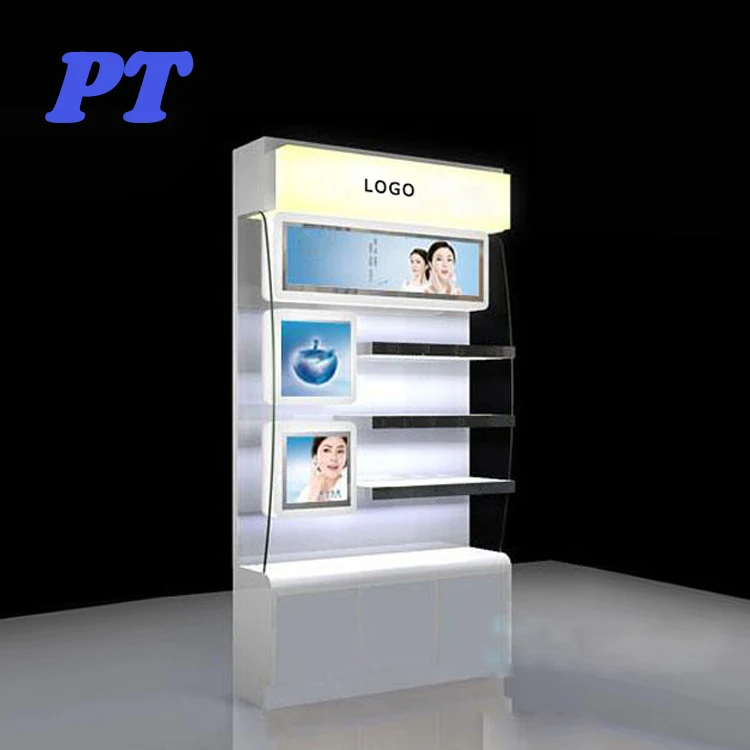 cosmetics products display stand, skin care products display cabinet, beauty cosmetic products display racks