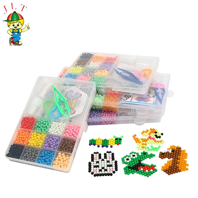 Diy Cartoon Animal Sex Plastic Fuse Beads Kit Chain Animal Intelligent Toys Beads Set Kids for Children