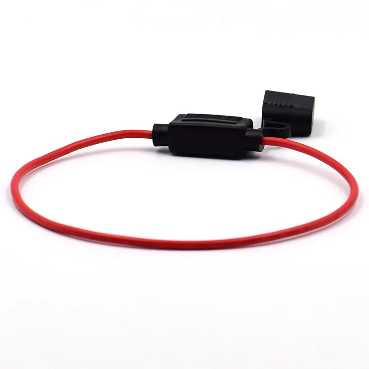 Custom In-line 20A automotive & truck cable waterproof fuse holder for auto blade fuse