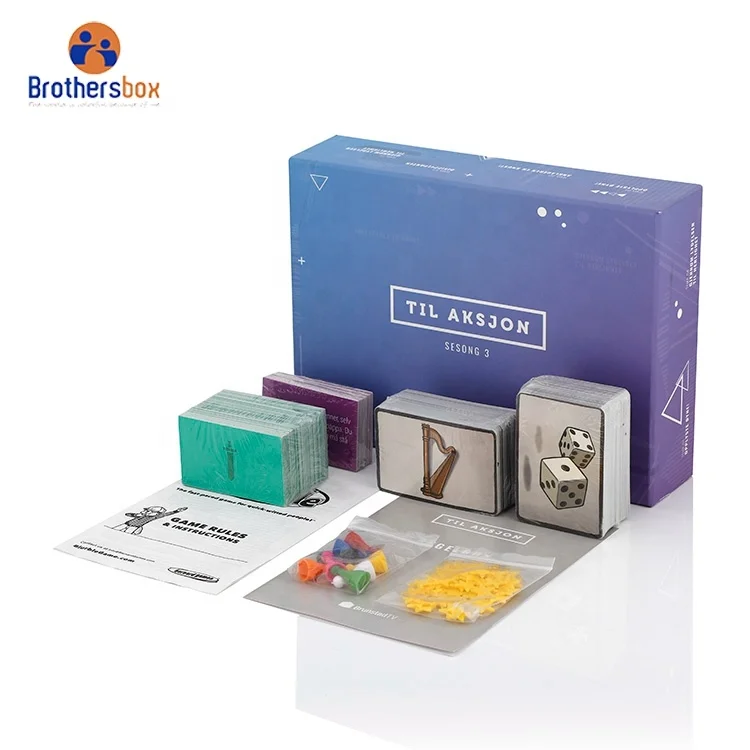 
 Печатная коробка для настольной игры с индивидуальным дизайном  