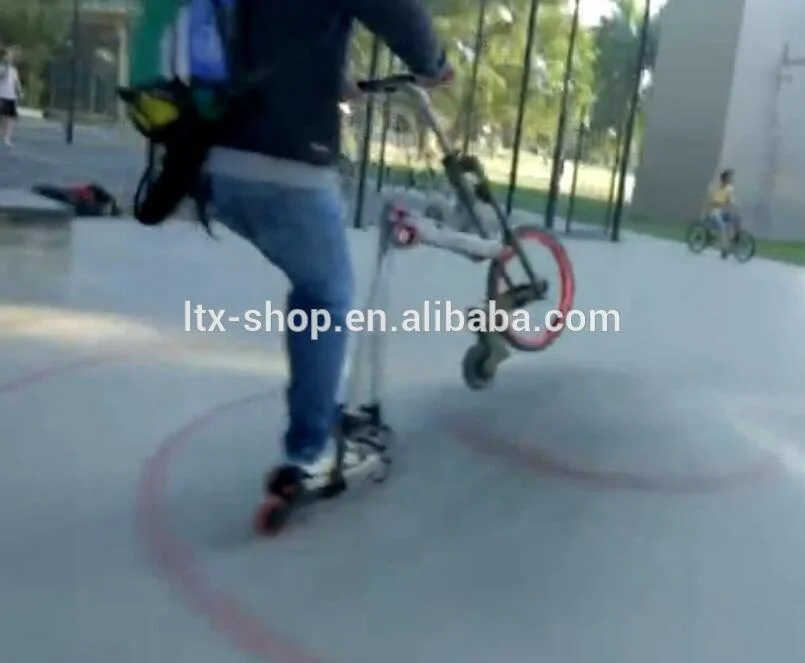 2022 Exercise Outdoor Sports Cool 3 wheel Roller Skating Shoes bike Folding Skating Bike with Roller Skating Shoes For Adult