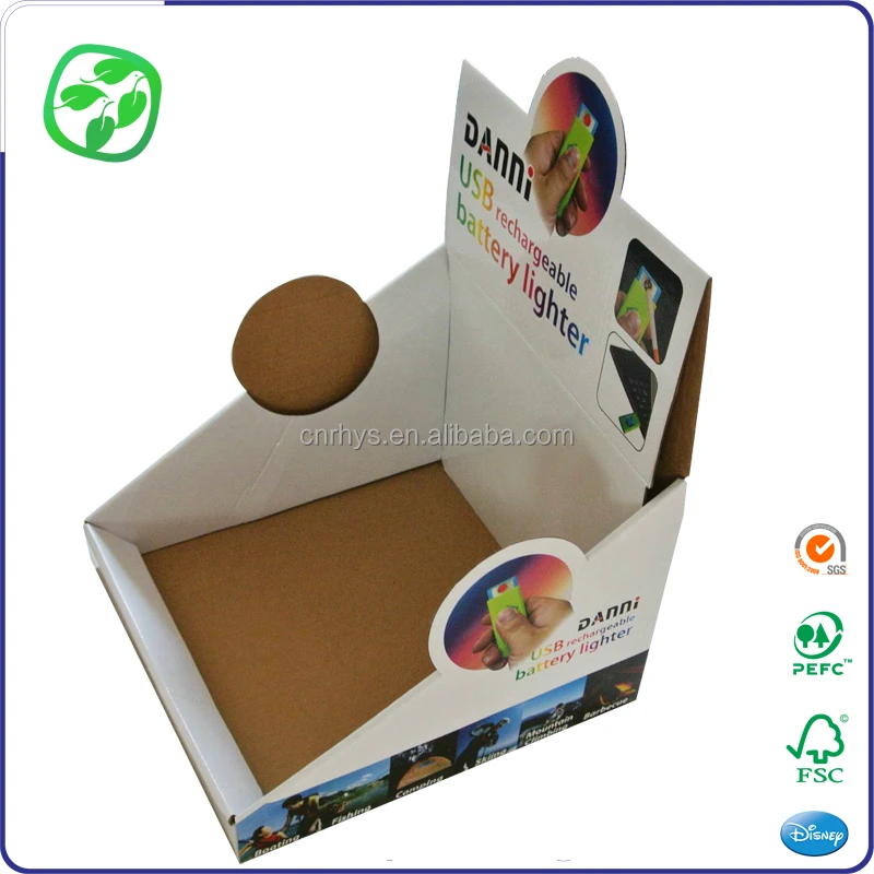 Multi-purpose transport packaging promotion counter display box shipping packaging paper box