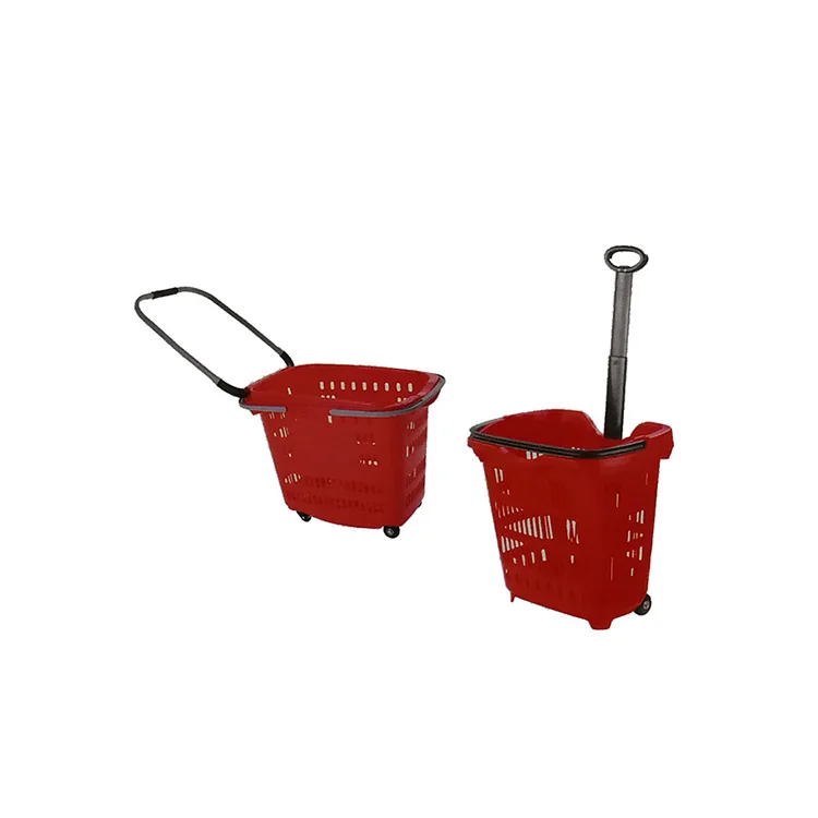 China supplier high quality colorful supermarket plasticshopping basket