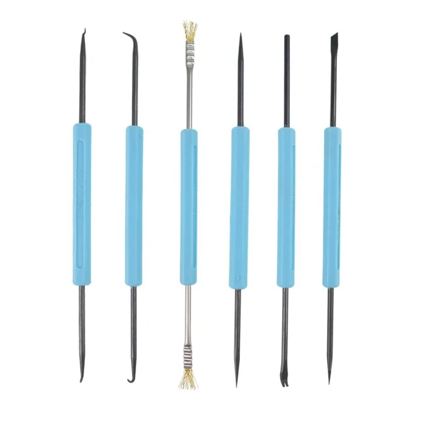 6 pcs Double-sided Blue Pack of Soldering Aid Tool