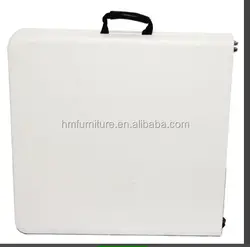 Foldable Portable Table Traveling Plastic 120cm Outdoor Table Dutable Powder-coated Steel Tubular Fram Modern for 4 Seats 45mm