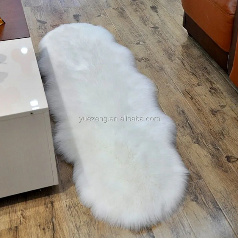 Fluffy Single Fake Sheepskin Faux Fur Hairy Mat Fur Rug