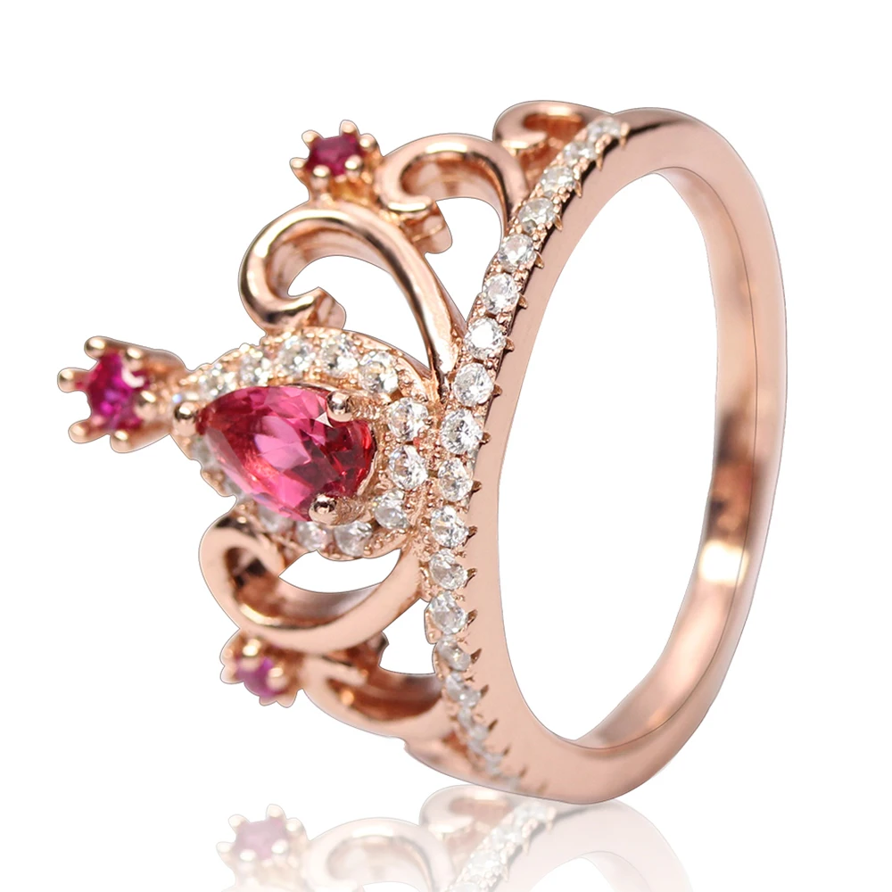 Western Luxury 925 Silver Diamond Jewelry White Gold Pave Setting Wedding Ring Sets with Stones for Parties Engagements