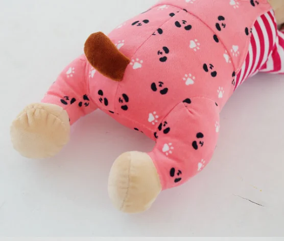 Cute Soft cushion stuffed PP Cotton doll kids birthday gif hat dog plush toys dog lovers pillow