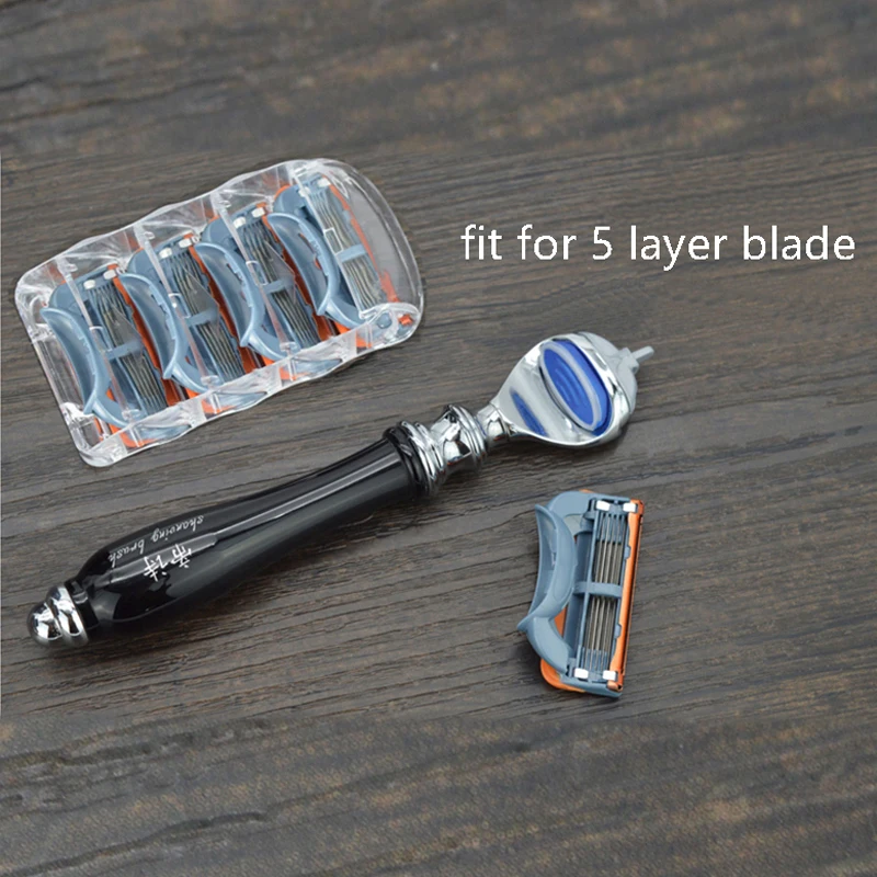 New adjustable 5 blade safety razor good quality shaving razor set triple blade men resin metal shaver disposable shaving razor