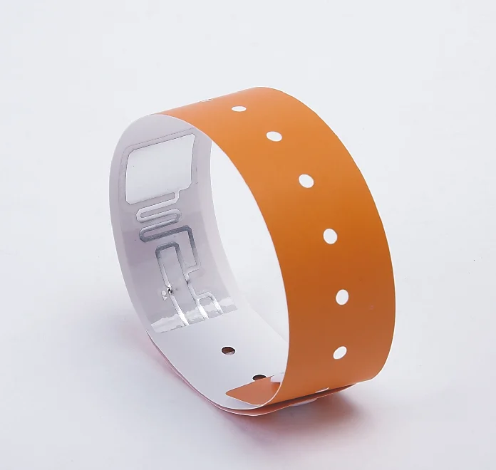 RFID paper wristband for disposable/single/one time use