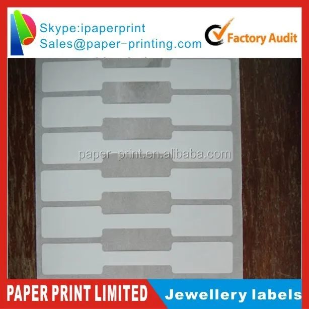 jewellery string price label hang tag with PVC material,26*12.5mm and provide printing serial number,logo etc (60431234719)