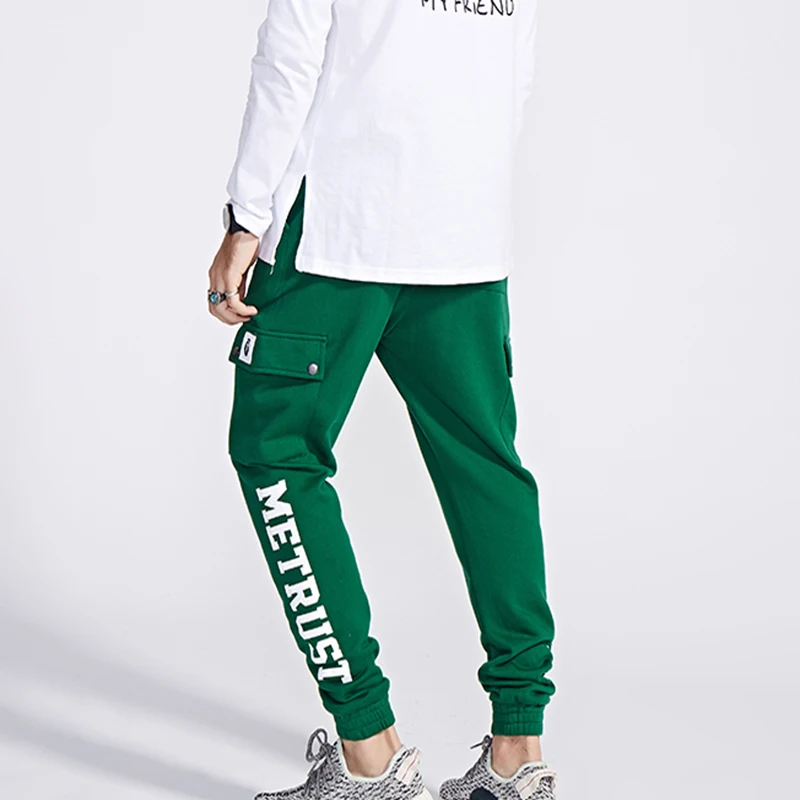 Мужские облегающие спортивные брюки, оптовая продажа, штаны для бега с боковыми карманами