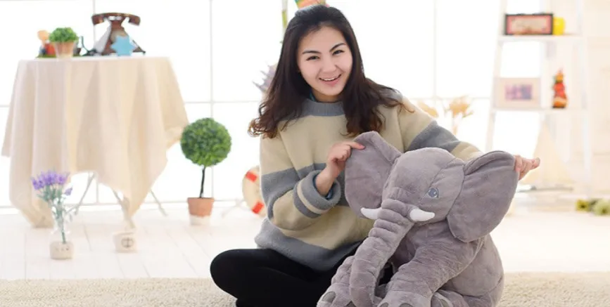 
NEW Product Kids Gift Elephant Different Color Stuffed Elephant Plush Baby Elephant Pillow 