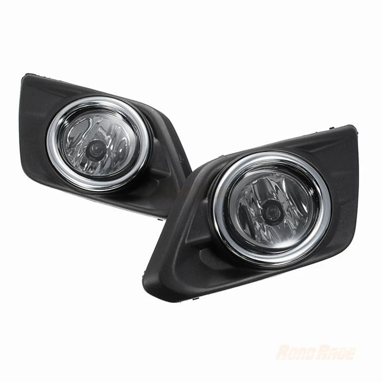 Прозрачные линзы автомобиля Туман свет лампы Комплект для посторонних внедорожник 2014-20116 Вт/реле проводов хромированная решетка радиатора крышка и галогенные