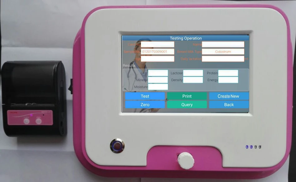 Portable and Rechargeable Breast Milk Analyzer With Factory Price