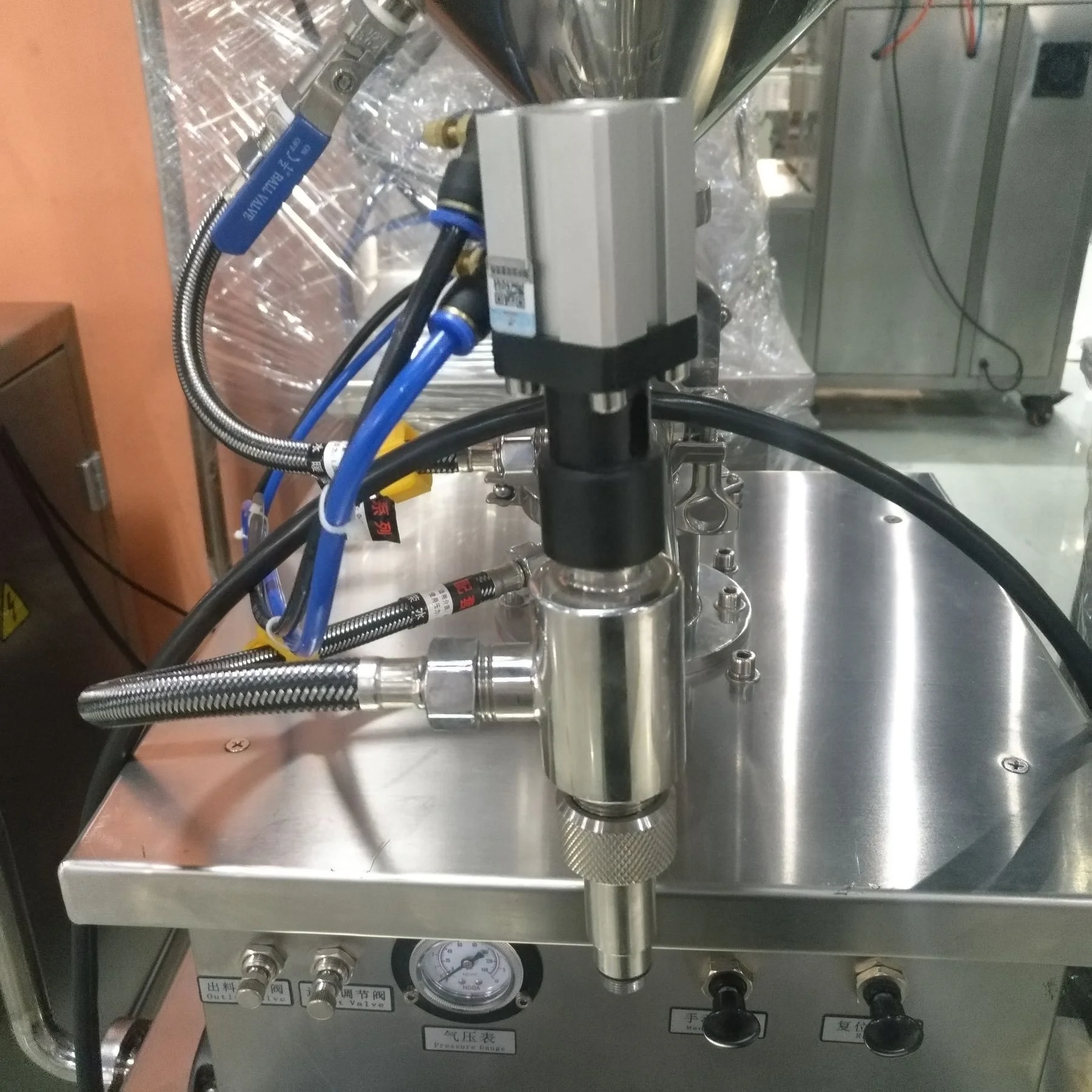 Semi -auto Cream Filling Machine For Bottle Filling   316L Stainless Steel