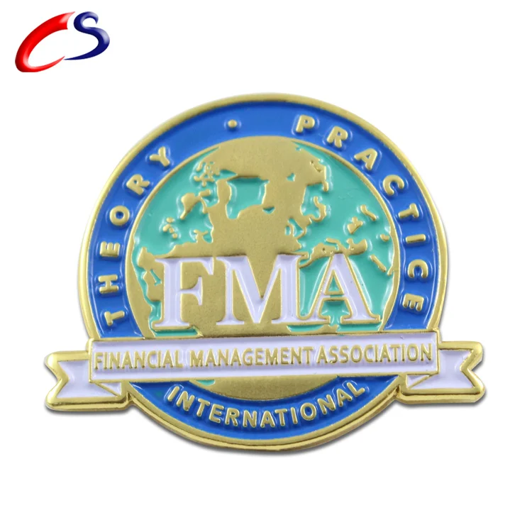 custom own design metal logo lapel pin badge