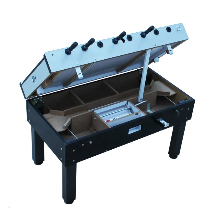 Аркада для отдыха 55 дюймов инженер дерево MDF HPL Коммерческая монета управляемая Крышка футбольного стола стеклянная крышка