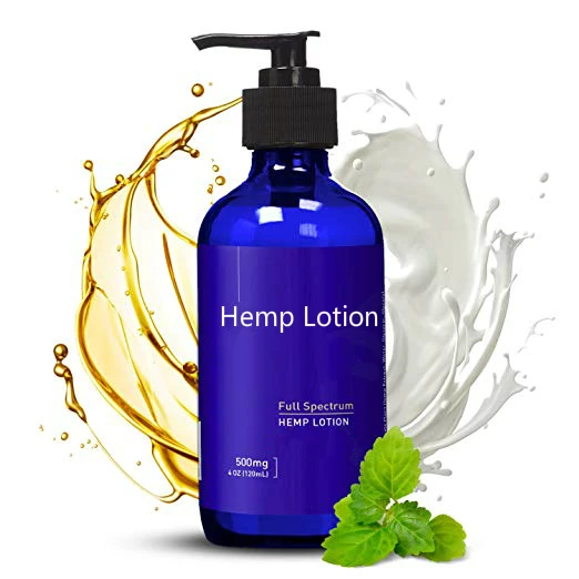 
OEM ODM Manufacturer Private Label Full Spectrum 500mg Hemp Oil lotion Whitening Moisturizing Relax Daily Stress 