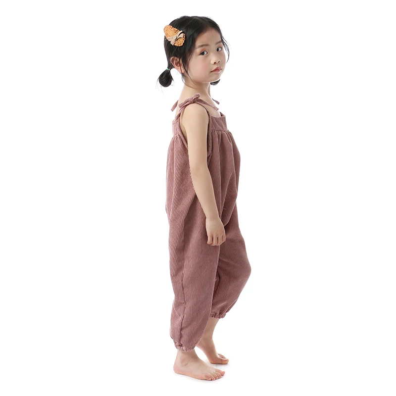 wholesale girls clothes shallow clay corduroy baby romper