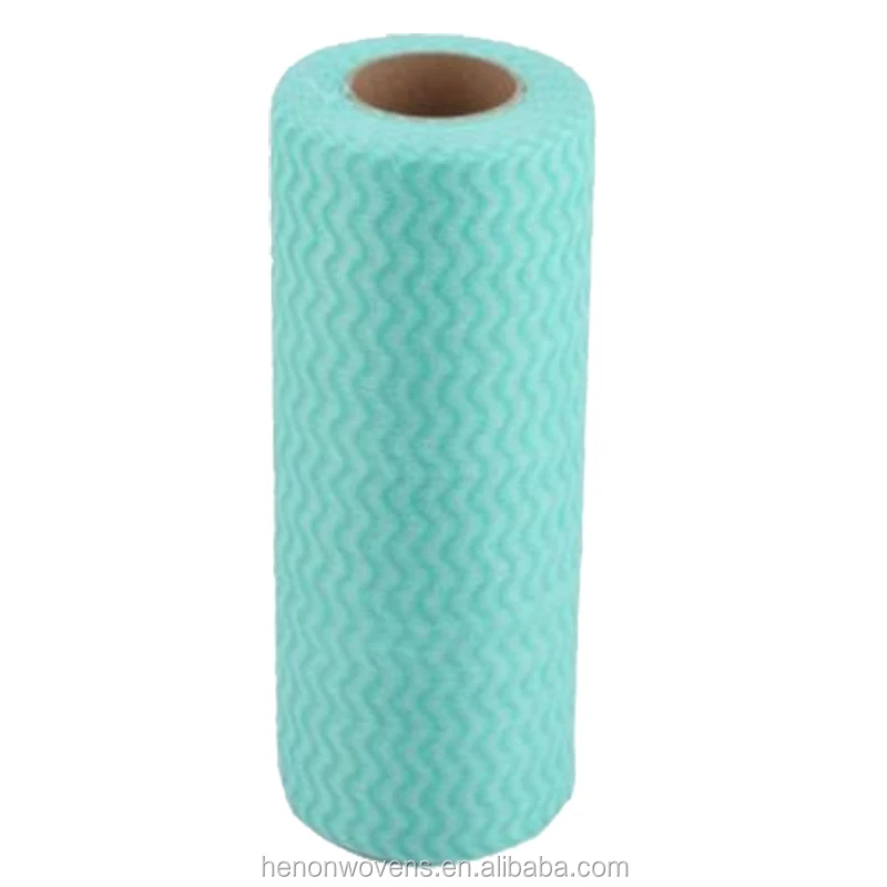 wholesale wavyline 70% polyester 30% viscose fabric kitchen cleaning cloths wipe