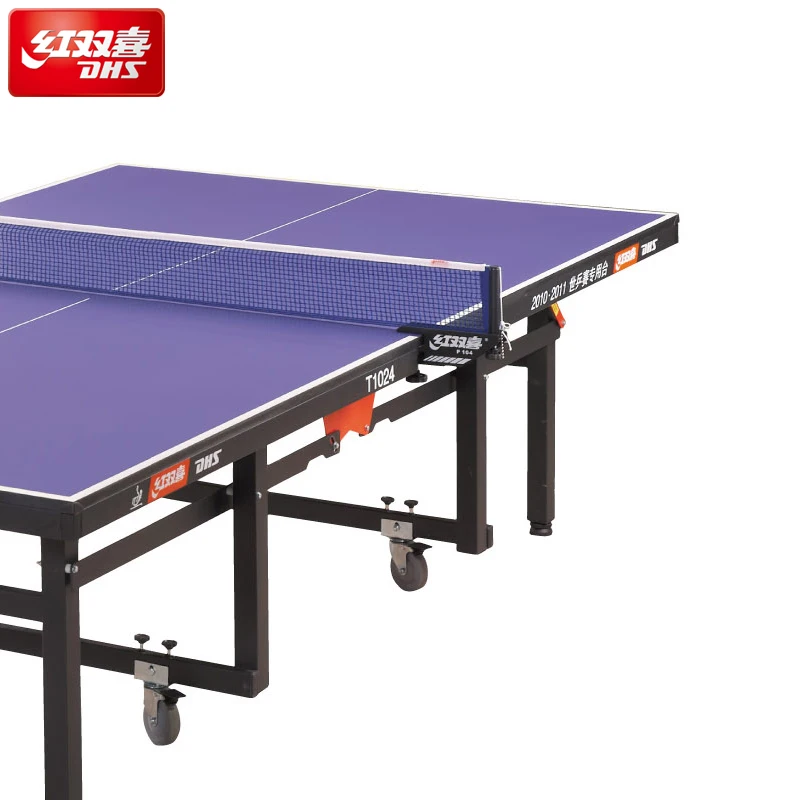 
T1024 25mm ittf approved professional moveable and foldable DHS indoor pingpong table tennis table 