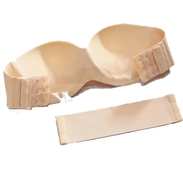 enchanting strapless seamless bra One Piece seamless invisible transparent breast nipple bra