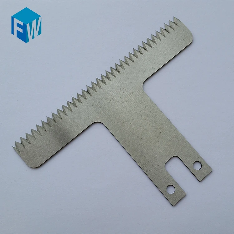 
HSS stainless steel serrated sealing plastic film packing cutting blade 