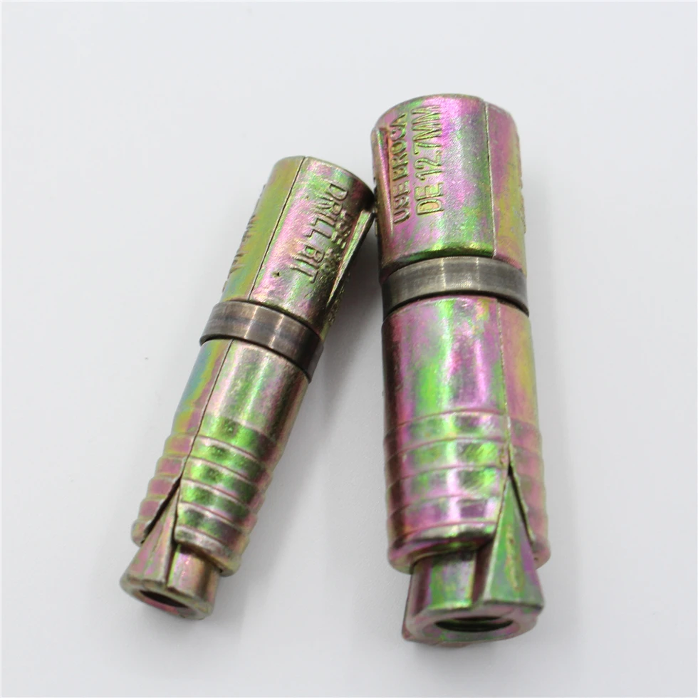 expandable fasteners yellow zinc plated zamac single expansion anchor