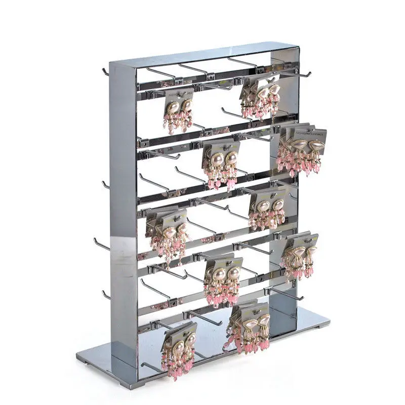 Retail Metal Wire Display Rack 5 Tier Merchandise Counter Rack Candy Snack Display Rack