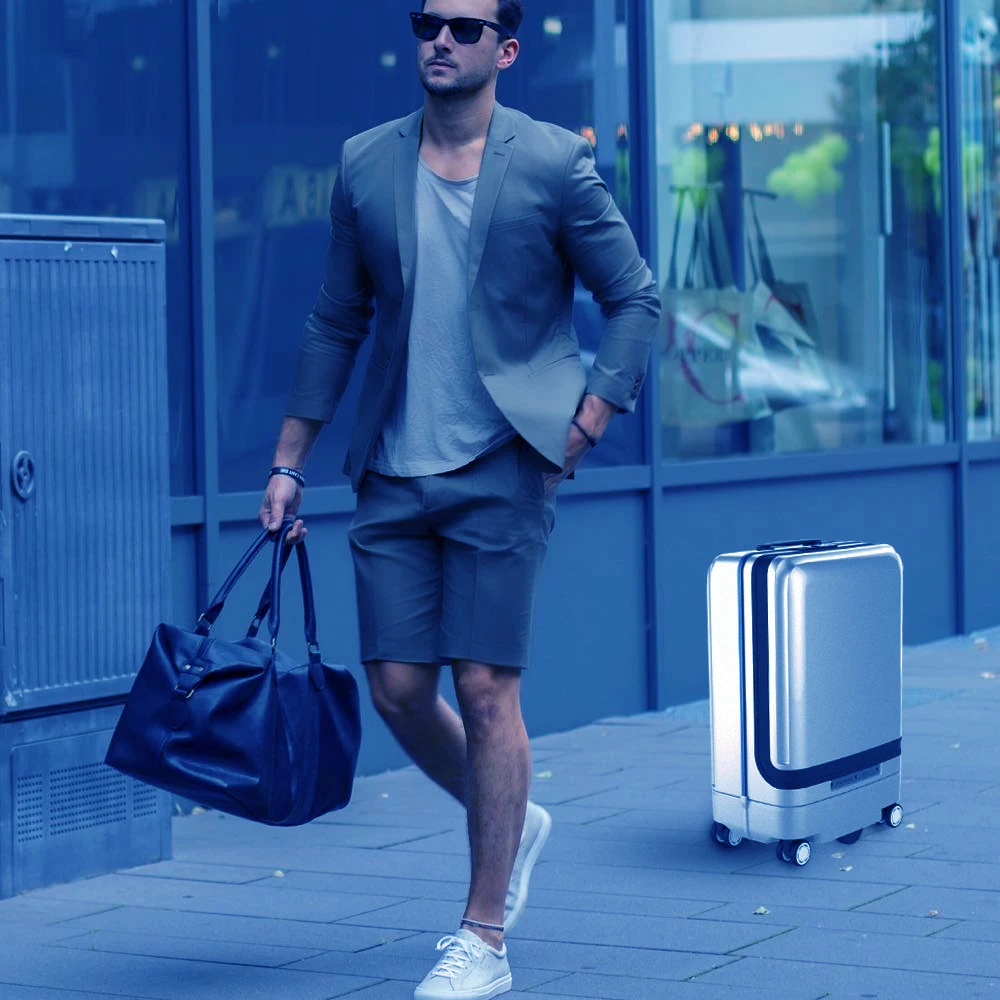 Самодвижущийся чемодан Airwheel SR5 с автоматическим слежением за движением умным