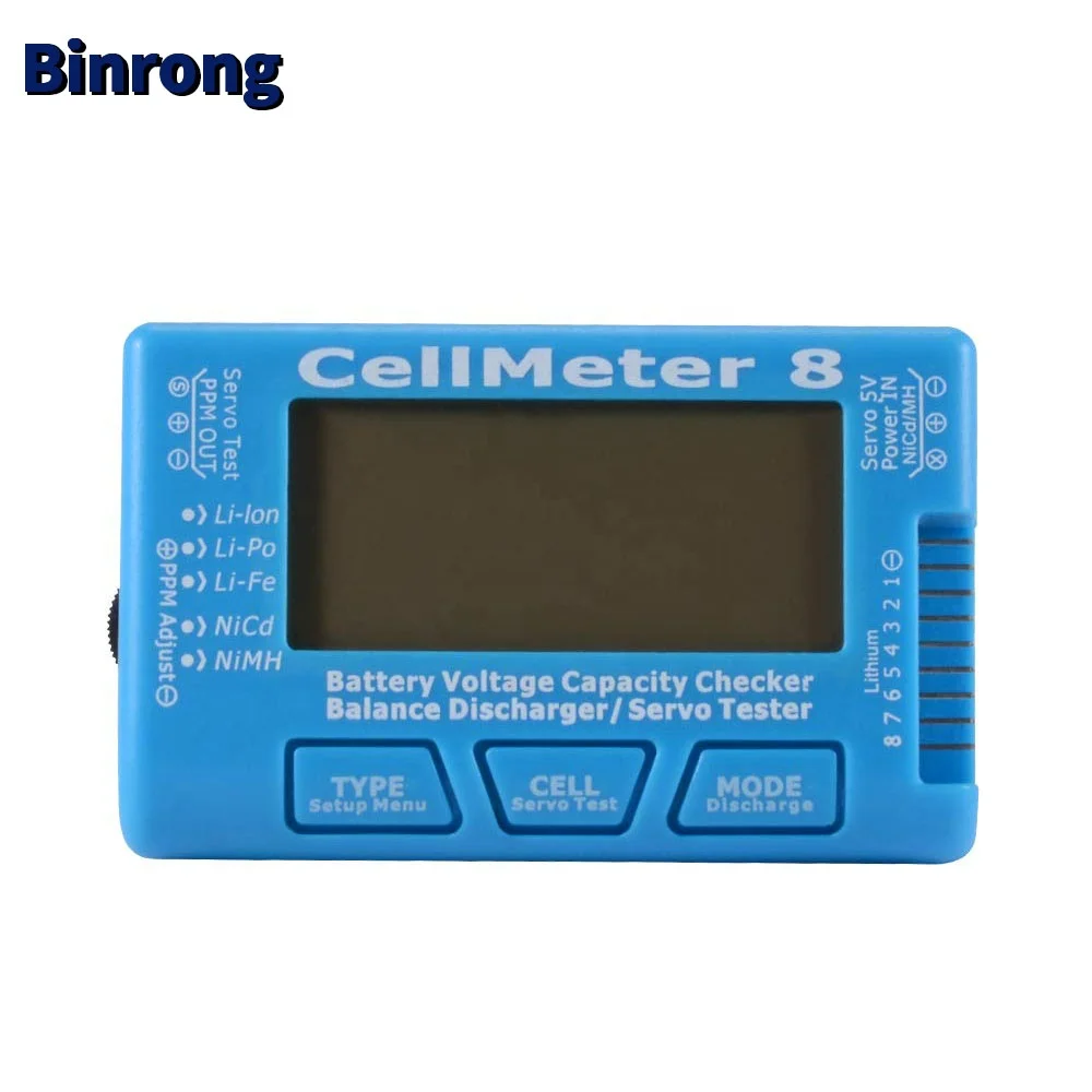 
Battery Capacity Checker Servo Tester RC CellMeter 8 