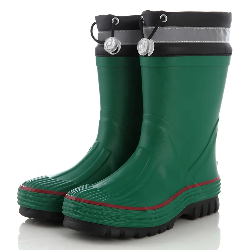 Fashion high neoprene boots green high men rubber boots gumboots men