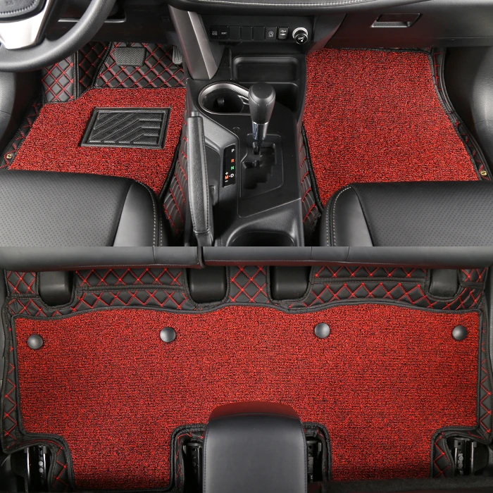 High Quality Factory Price Luxury Leather Diamond Custom Car Mat Waterproof Anti-slip 9d 7d Car Floor Mats