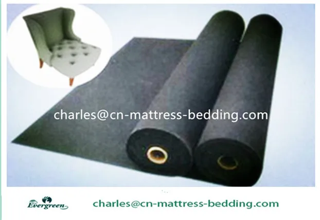 Recycled needle punched felt fabric rolls