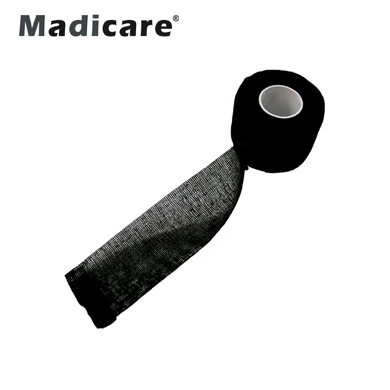 Cohesive adhesive hockey wrap gauze handle finger Golf Grip Tape stick fixing blade sock tape 3.8cmx9.1m in stock