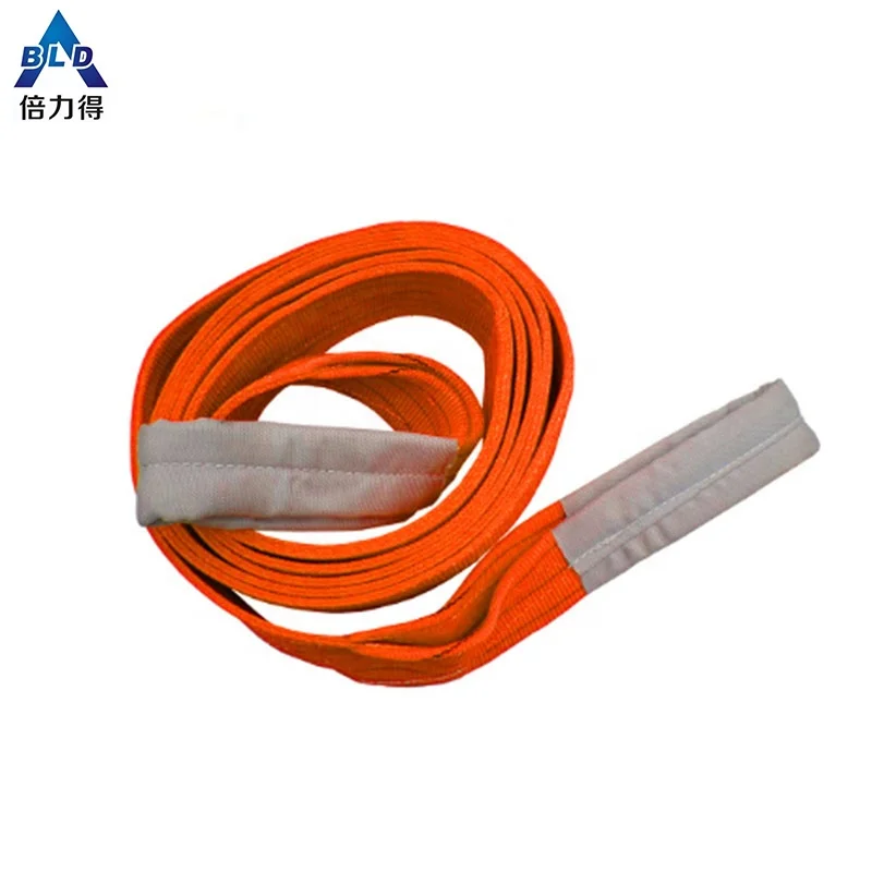 
10 Ton 100% high tenacity polyester- Flat webbing sling lifting sling lifting eye-eye belt with CE-GS 