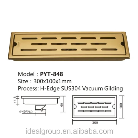 
Bathroom Stainless Steel 304 Anti-Odor Floor Drain 