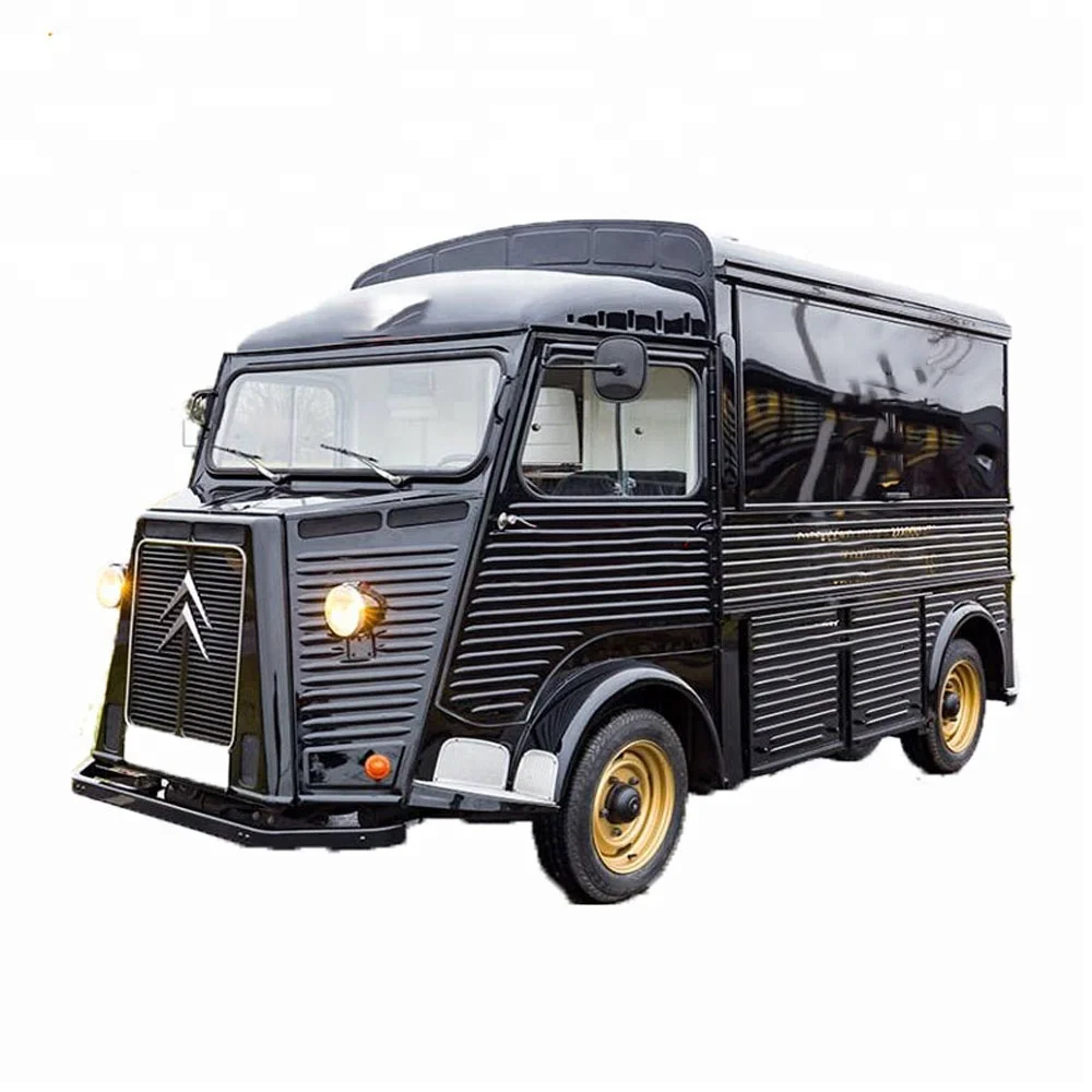 WNP Citroen foodtruck BLACK Vintage food trailer