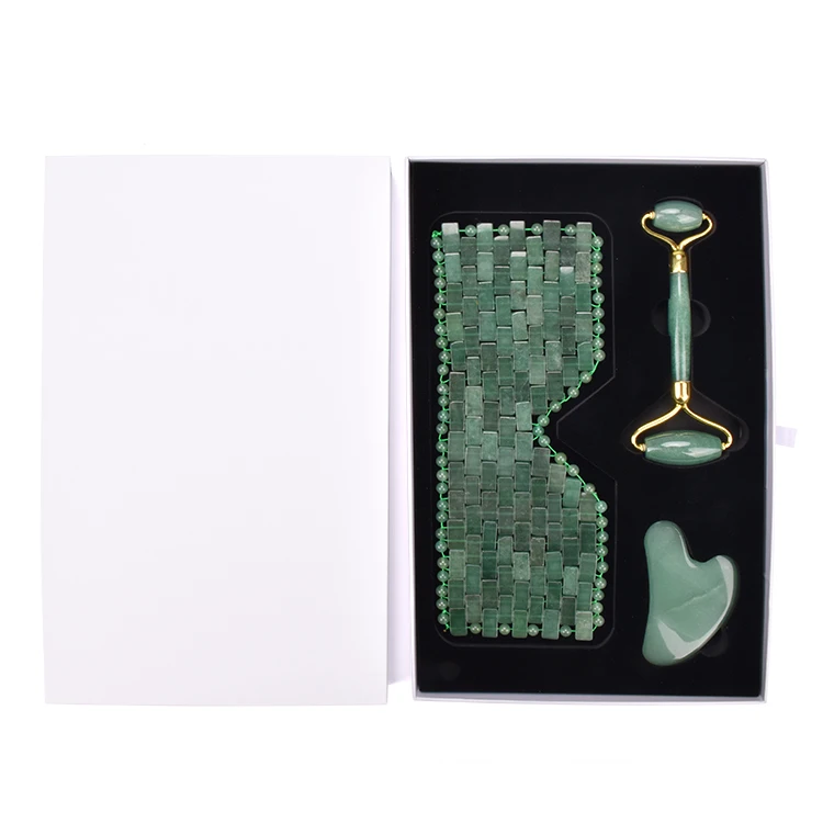 2021 new products aventurine sleeping eye mask with obsidian / blue sodalite / white quartz crystals healing stones material