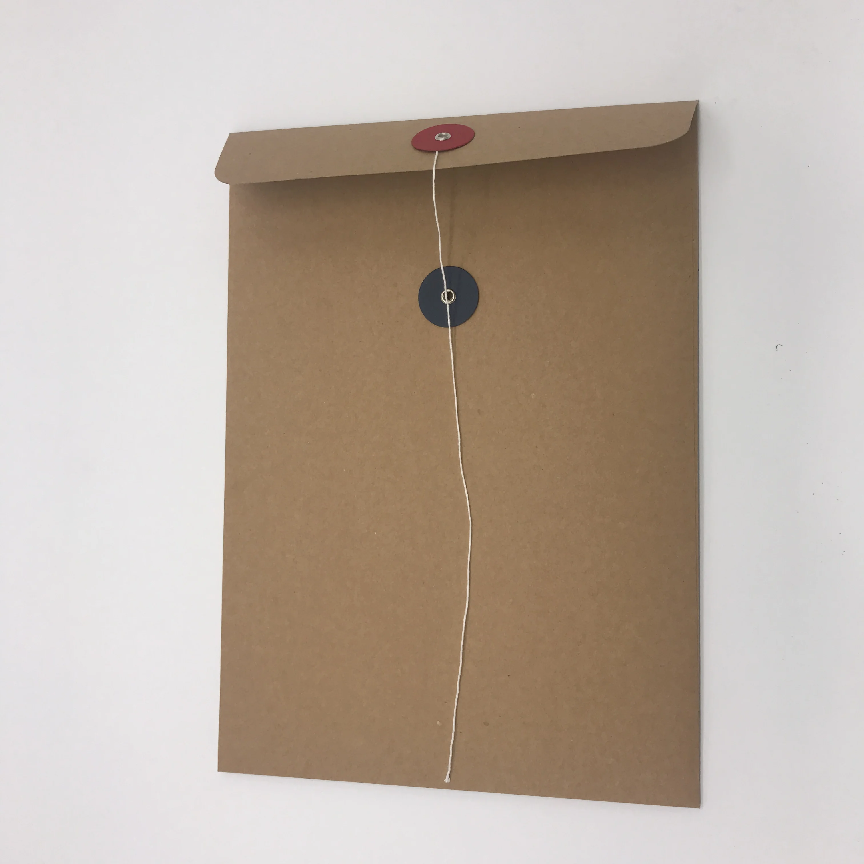 Custom envelope plain 160*240mm size envelope manilla brown envelope with button