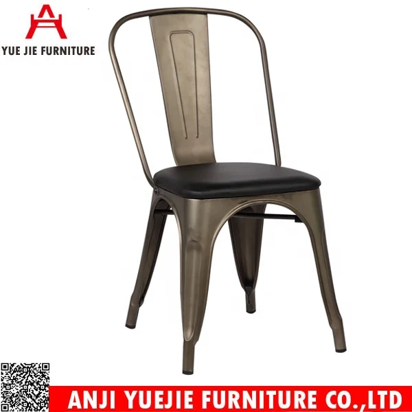
Industrial Restaurant Dining Chair Metal X Back Chair 
